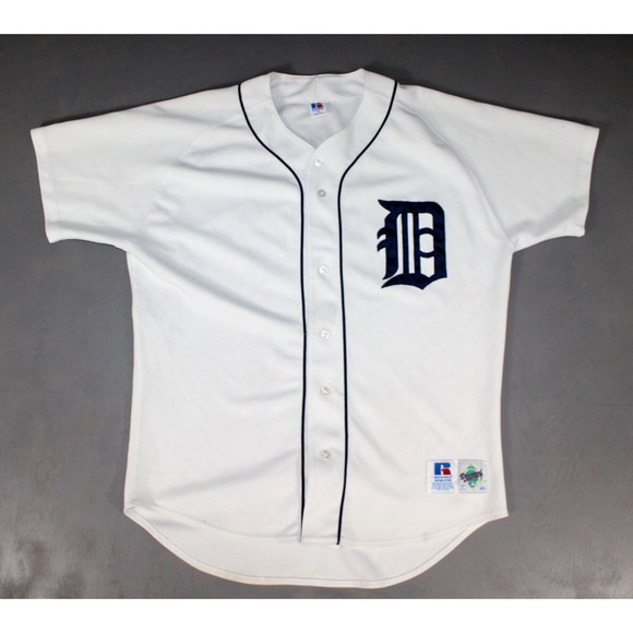 Rare Vintage Detroit Tigers Authentic Russell On-Field Home Jersey 48 XL - Picture 1 of 10